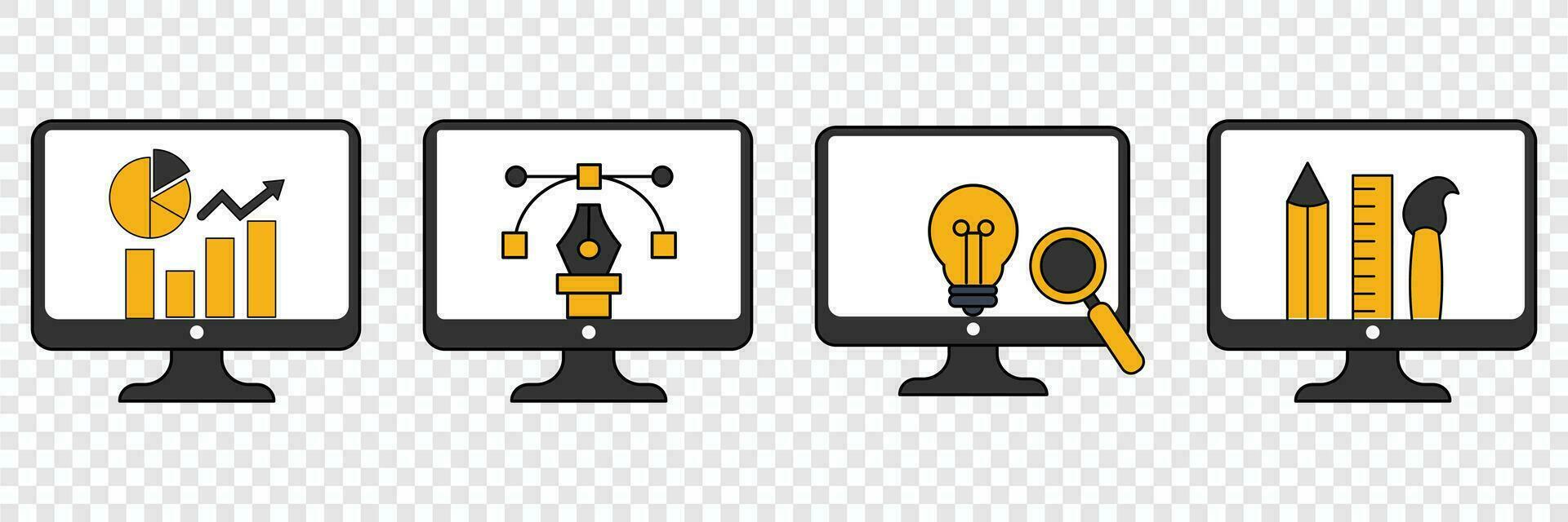 Computer Graphic Design Icon