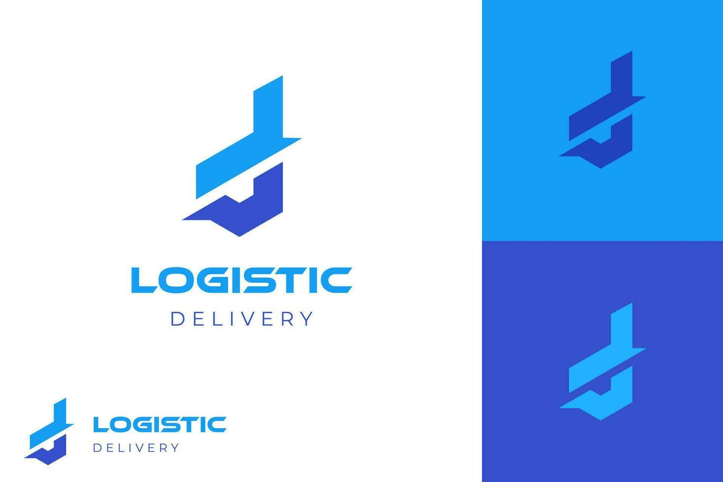 Abstract letter D logo icon design. modern d logotype symbol for delivery, fast symbol design element vector
