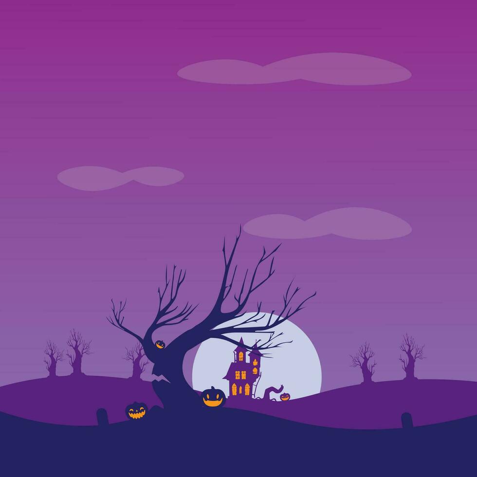 Vector background design with halloween theme