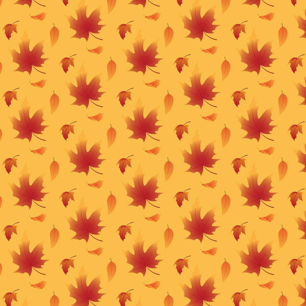 The background design with leaf patterns is suitable for the autumn theme. vector