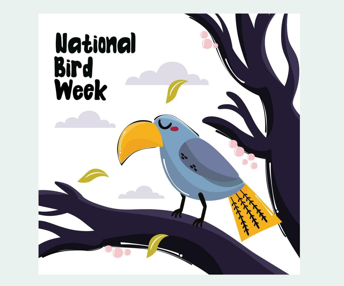 Australian National Bird Week Illustration vector