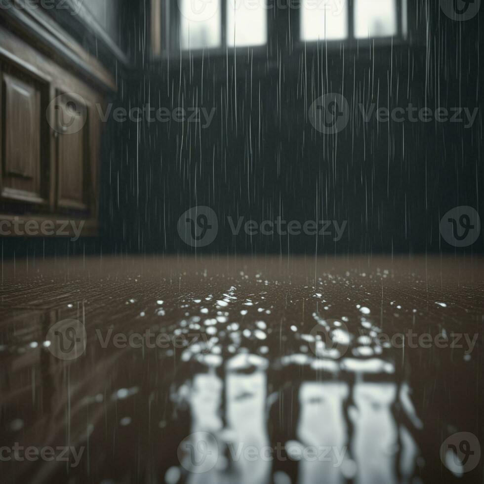 gotas de lluvia un de cerca ver de líquido movimiento foto