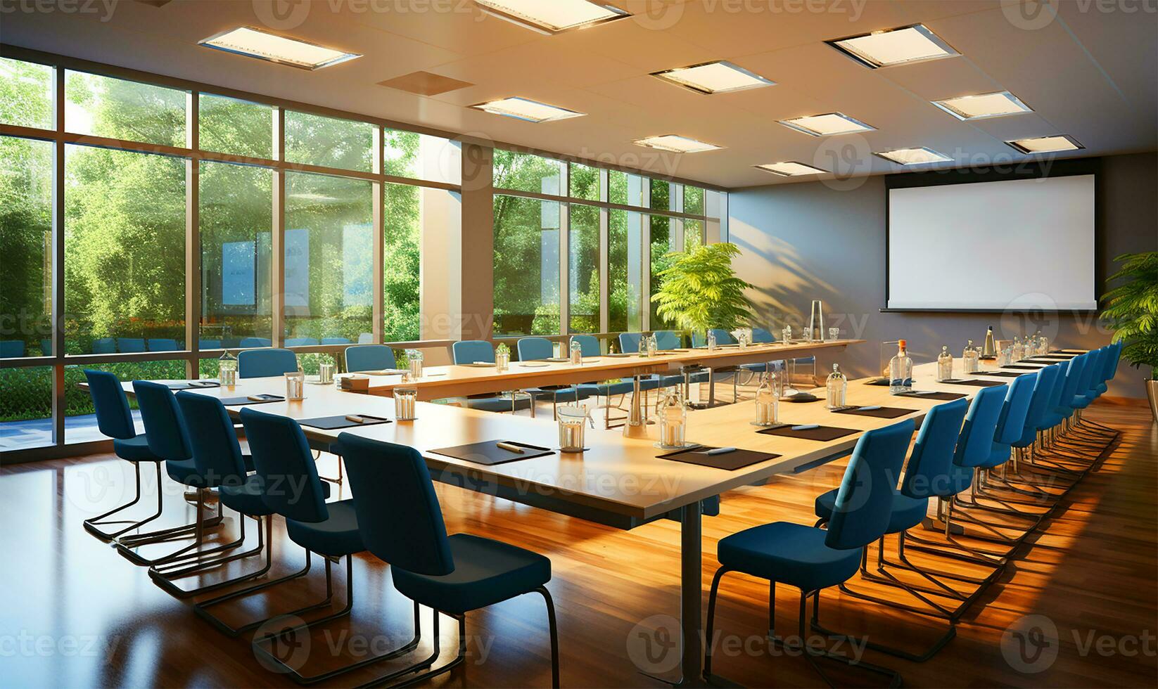 conference or training room. AI Generated photo