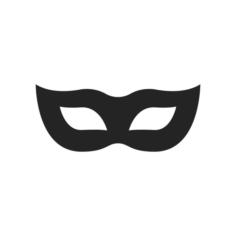 Eyes mask vector isolated on hwite background