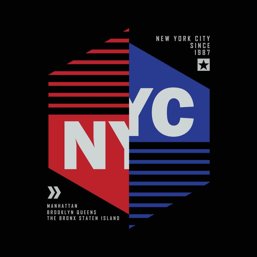 New york Brooklyn stylish t-shirt and apparel abstract design. Vector print, typography, poster