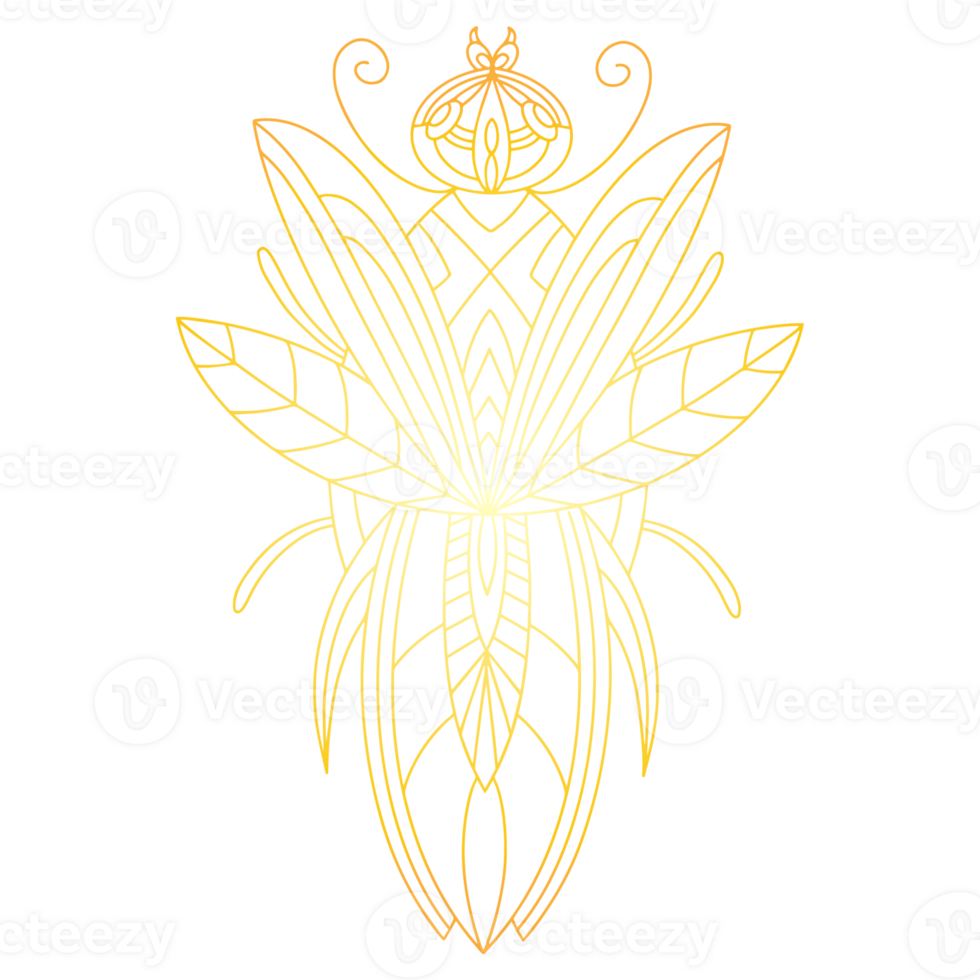 Golden beetle. Golden bug png