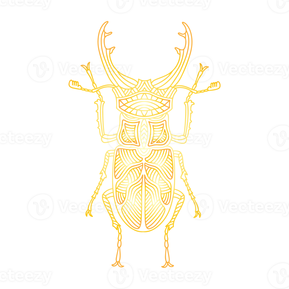 Golden beetle. Golden bug png