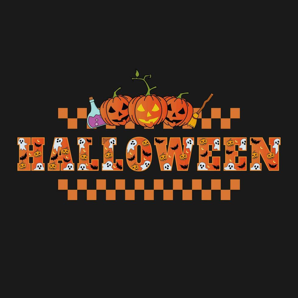 halloween vector design for creative clothing, for streetwear and urban style t-shirts