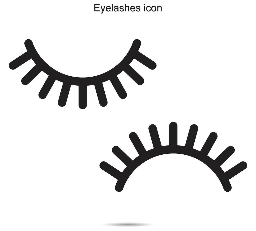 Eyelashes icon, Vector illustration