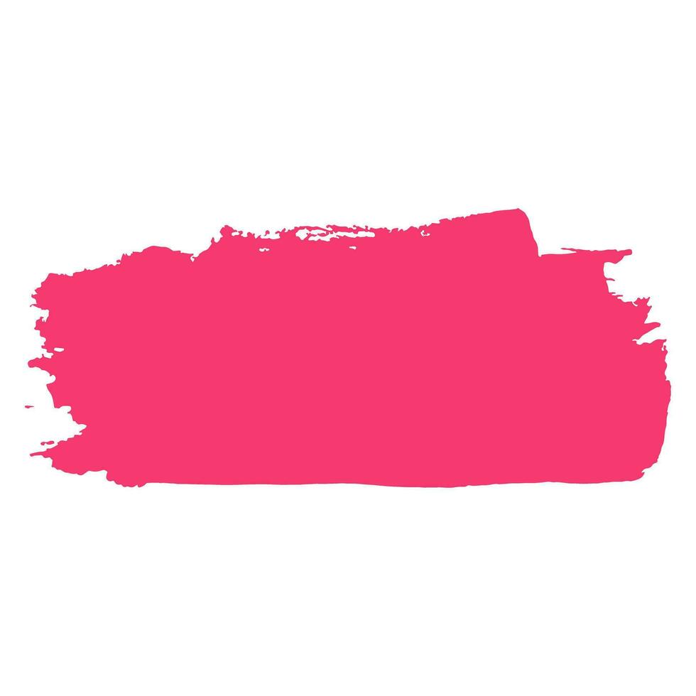 pink ink paint brush stroke vector