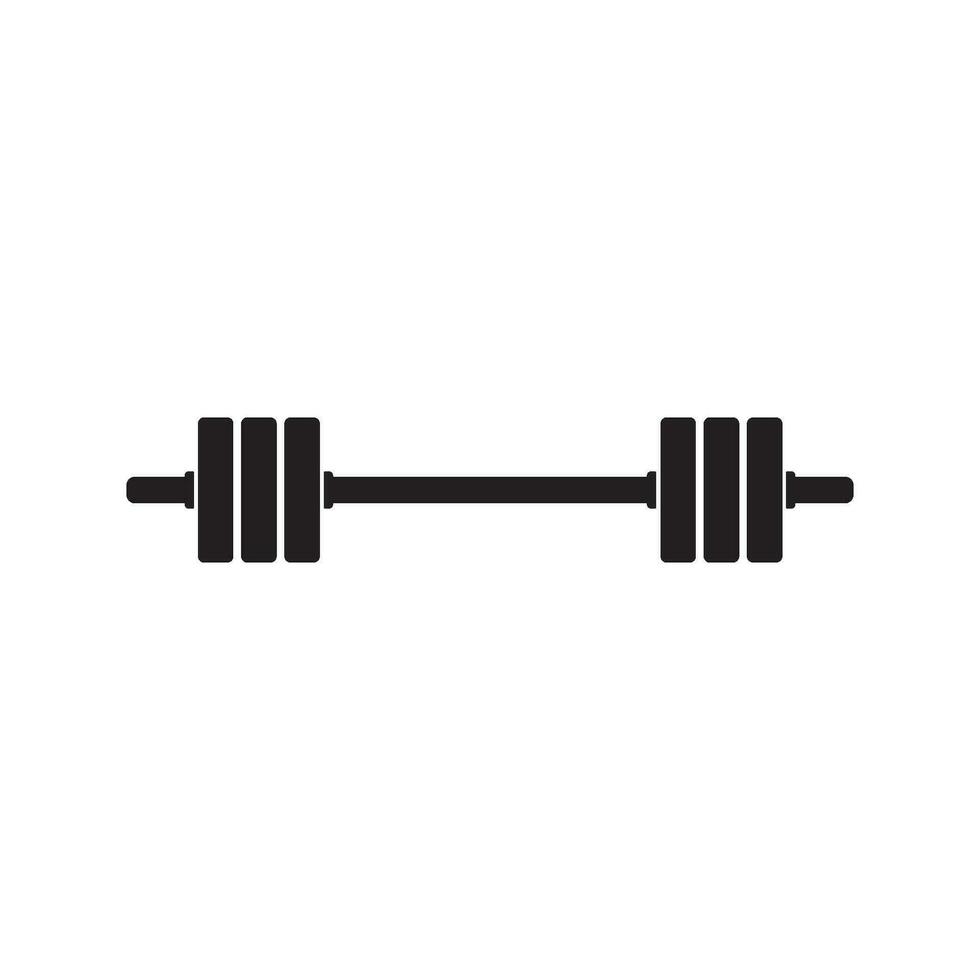 barbell icon vector