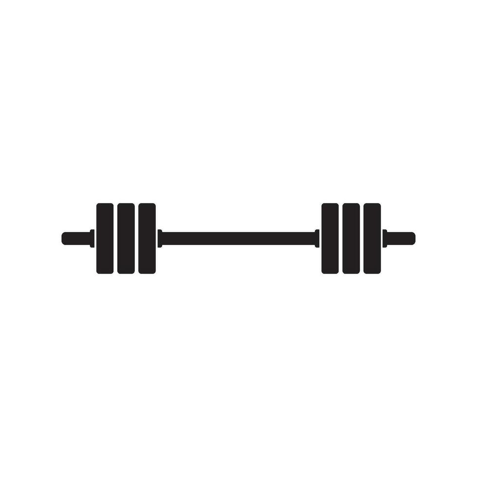 barbell icon vector