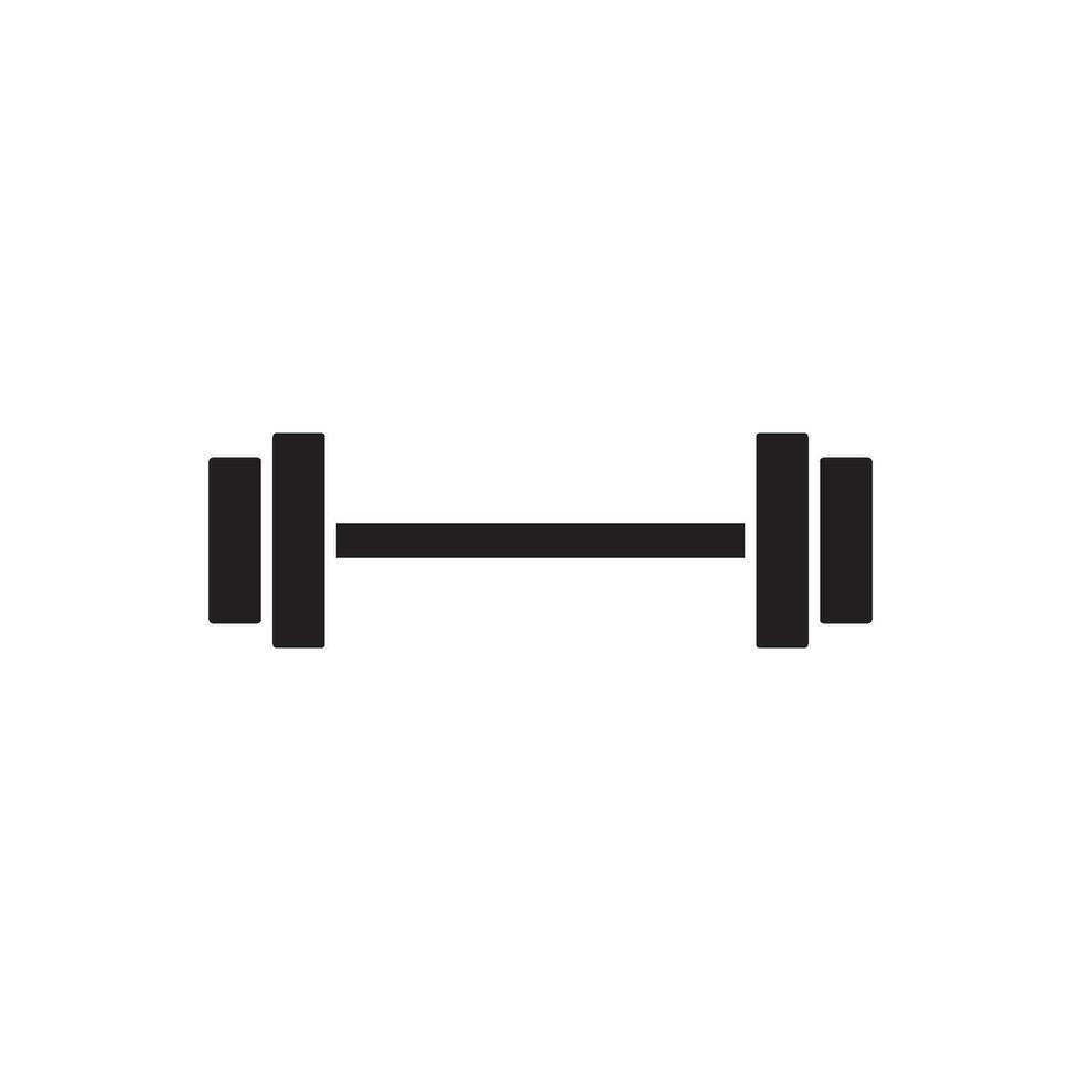 barbell icon vector