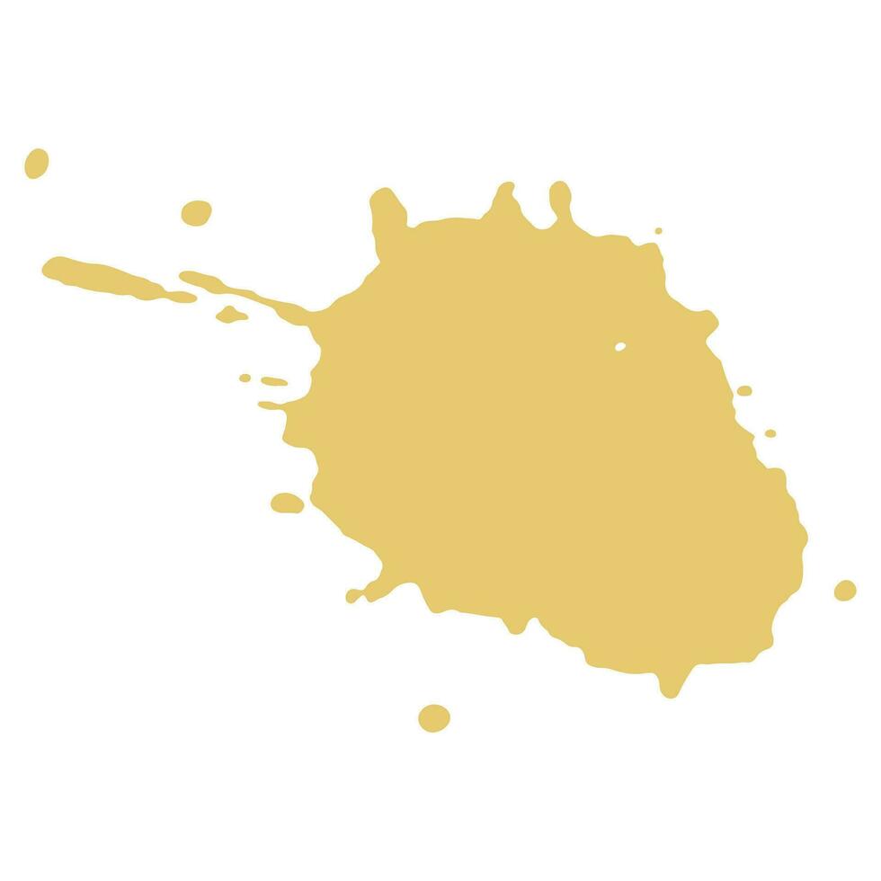 gold ink splash brush drop vector