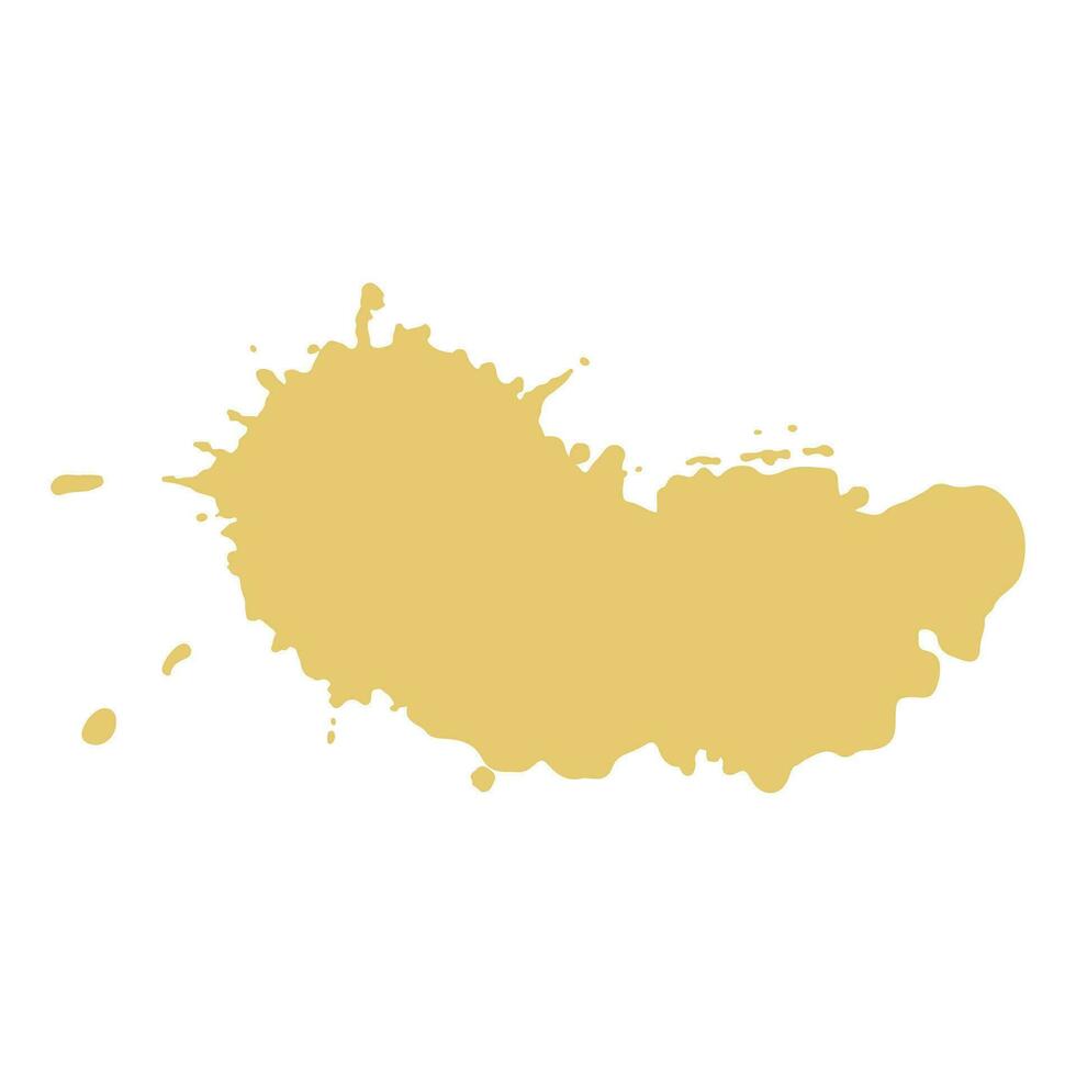 gold ink splash brush drop vector