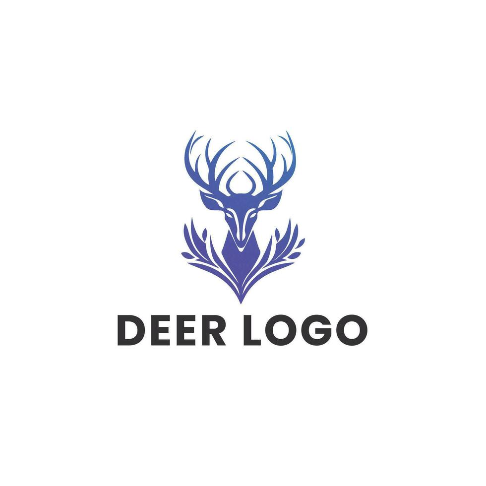 Deer Gradient Colorful illustration logo vector