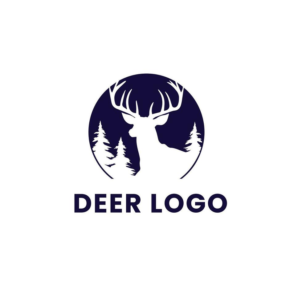 Deer Gradient Colorful illustration logo vector