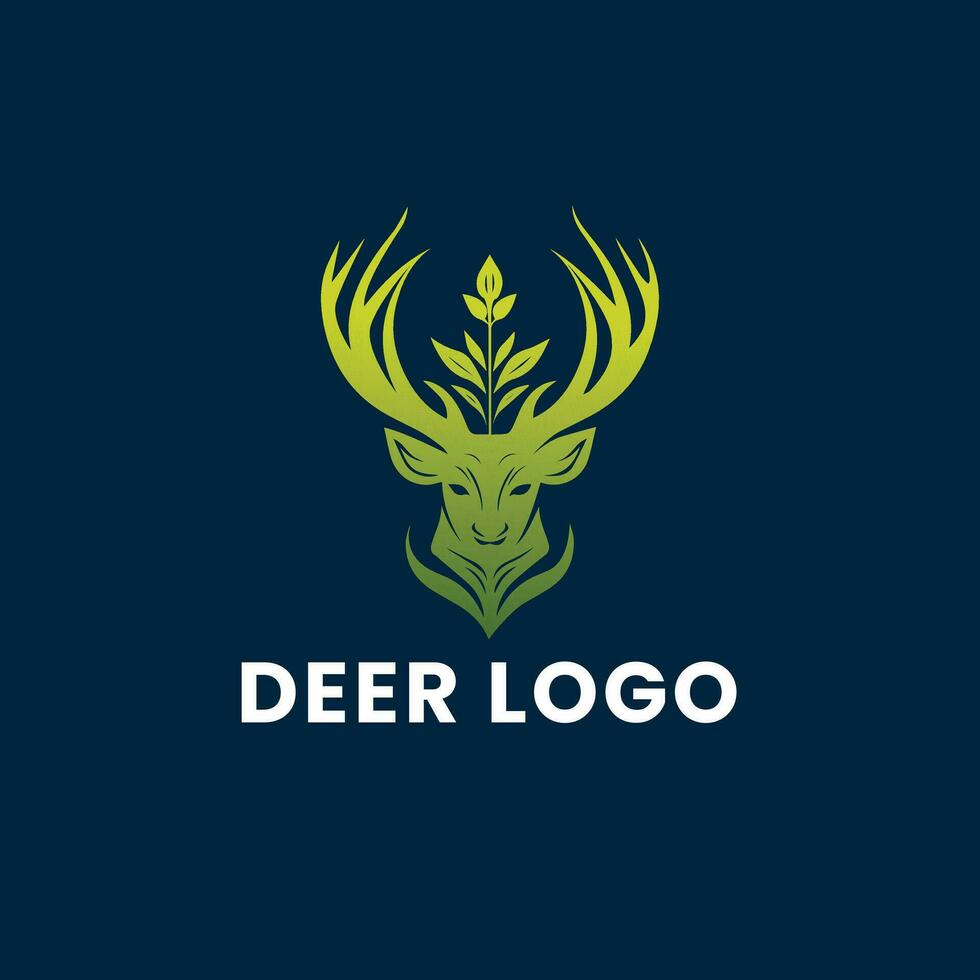 Deer Gradient Colorful illustration logo vector
