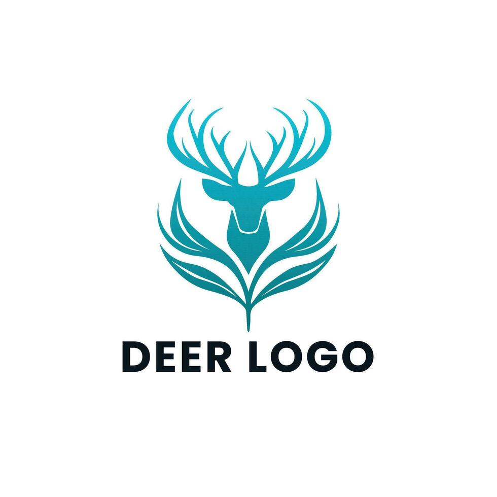 Deer Gradient Colorful illustration logo vector