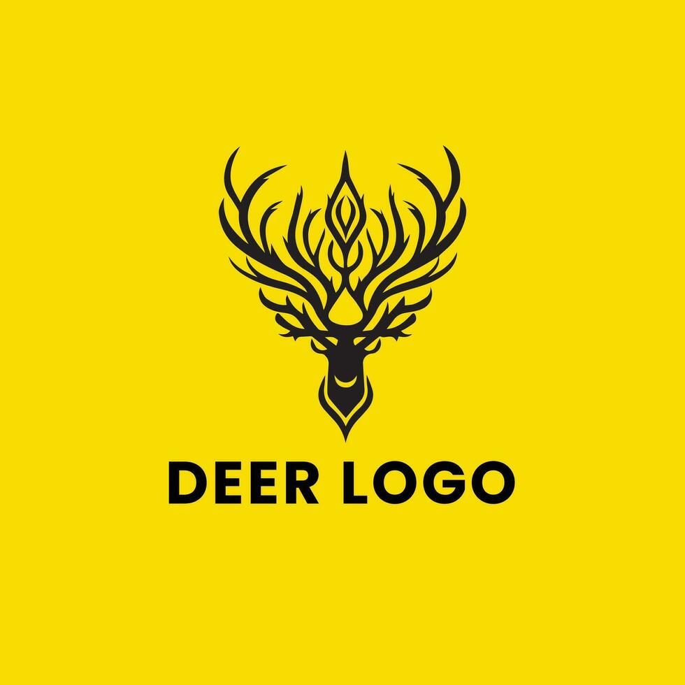 ciervo degradado vistoso ilustración logo vector