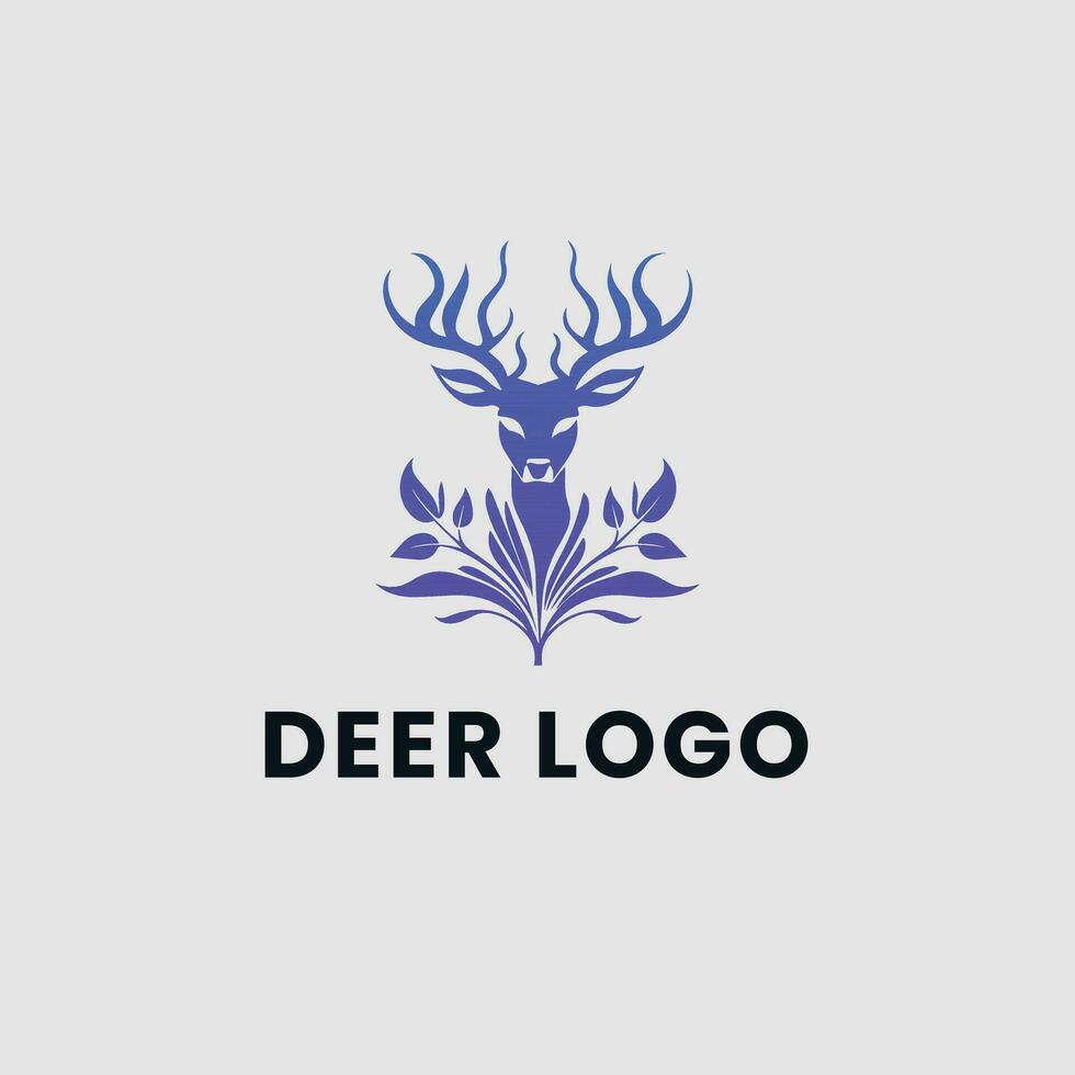 Deer Gradient Colorful illustration logo vector