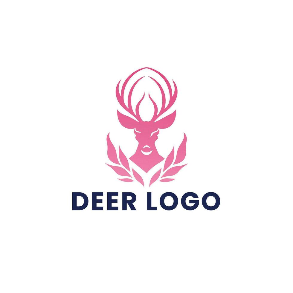 Deer Gradient Colorful illustration logo vector