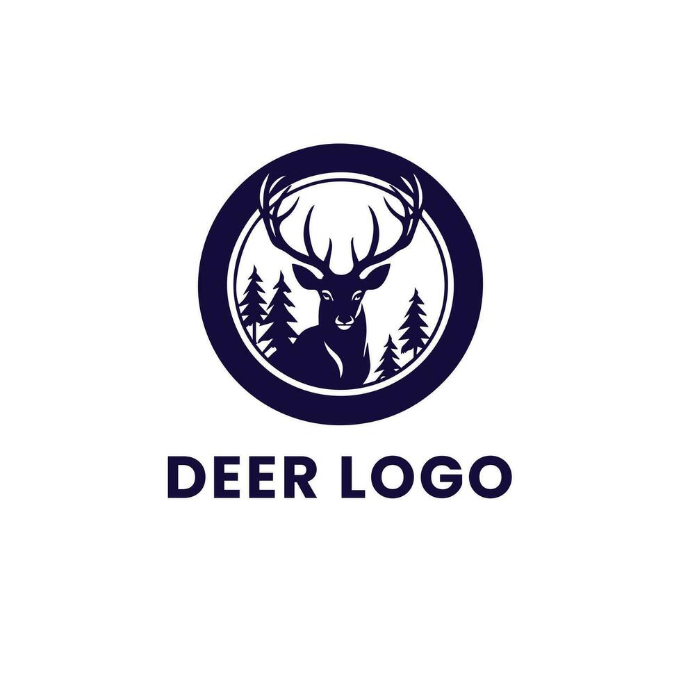 Deer Gradient Colorful illustration logo vector