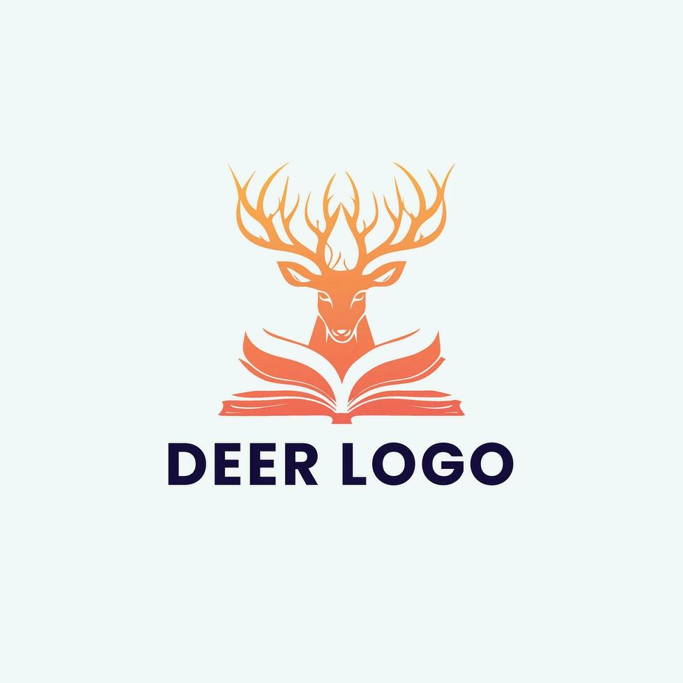 Deer Gradient Colorful illustration logo vector