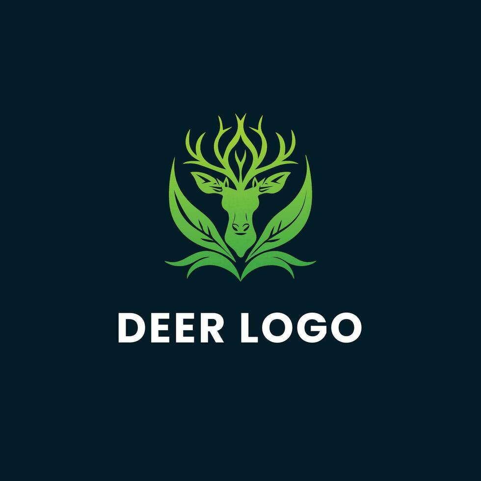 Deer Gradient Colorful illustration logo vector