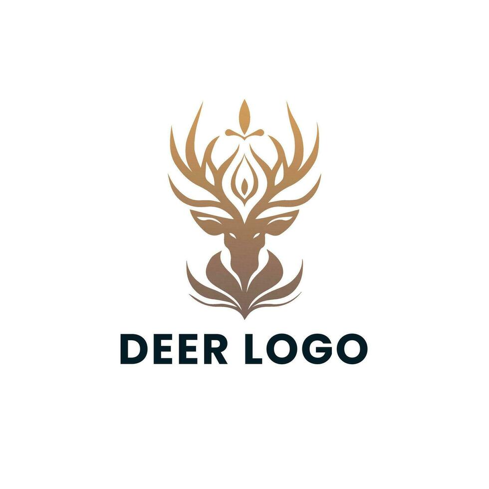 Deer Gradient Colorful illustration logo vector