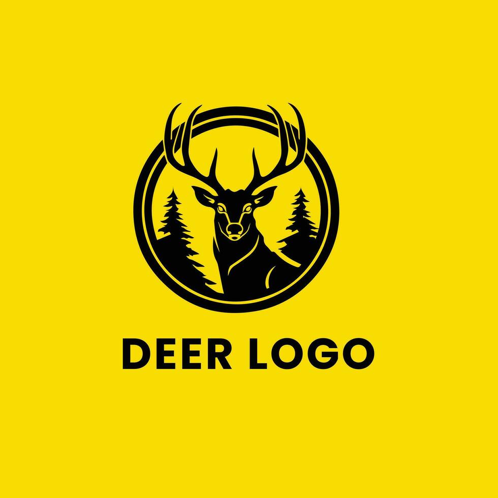 Deer Gradient Colorful illustration logo vector