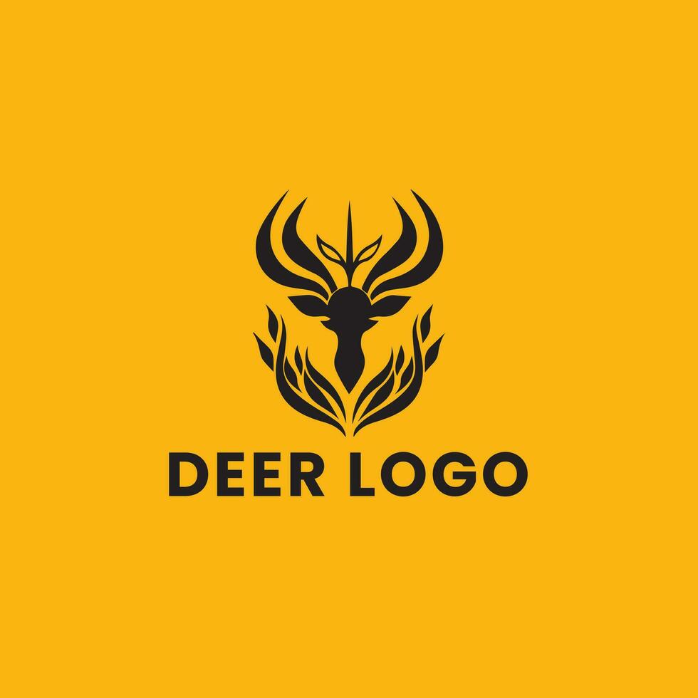 ciervo degradado vistoso ilustración logo vector