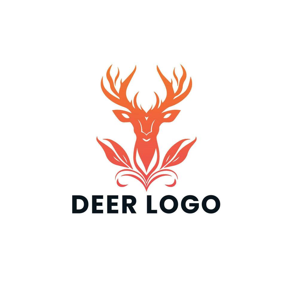 Deer Gradient Colorful illustration logo vector