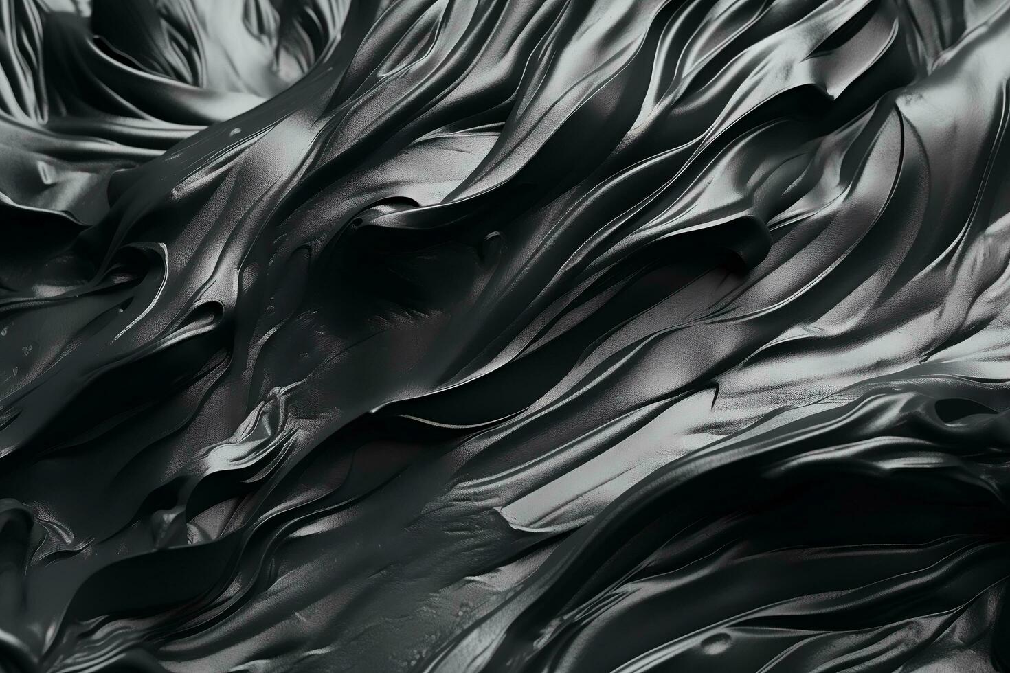 Closeup View Of  Stylish Strokes Of Black Paint  Ai Generated photo
