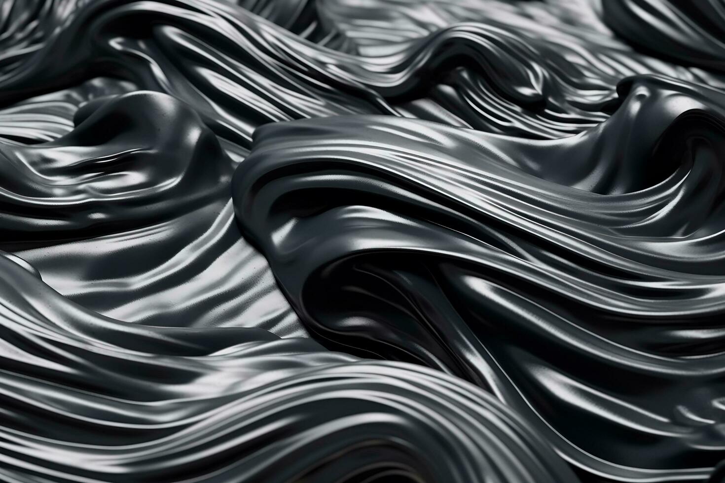 Closeup View Of  Stylish Strokes Of Black Paint  Ai Generated photo