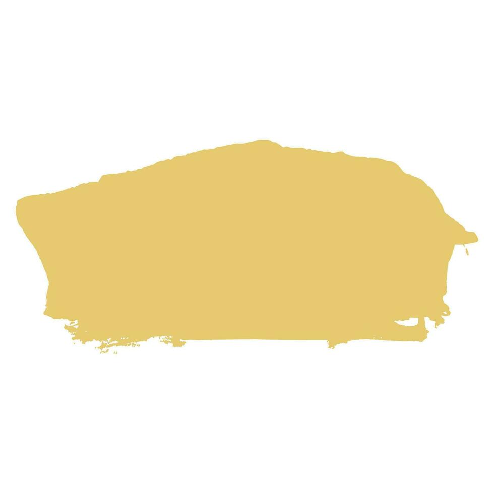 gold ink paint brush stroke vector