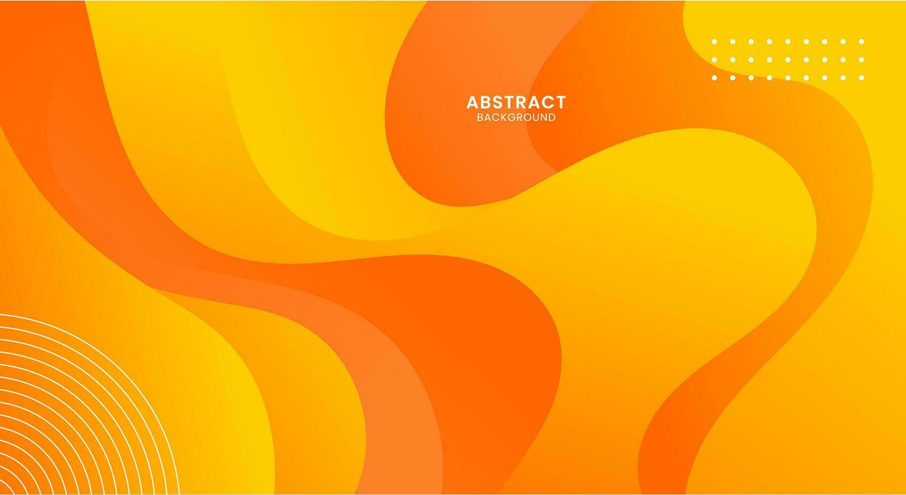 Abstract yellow and orange background vector