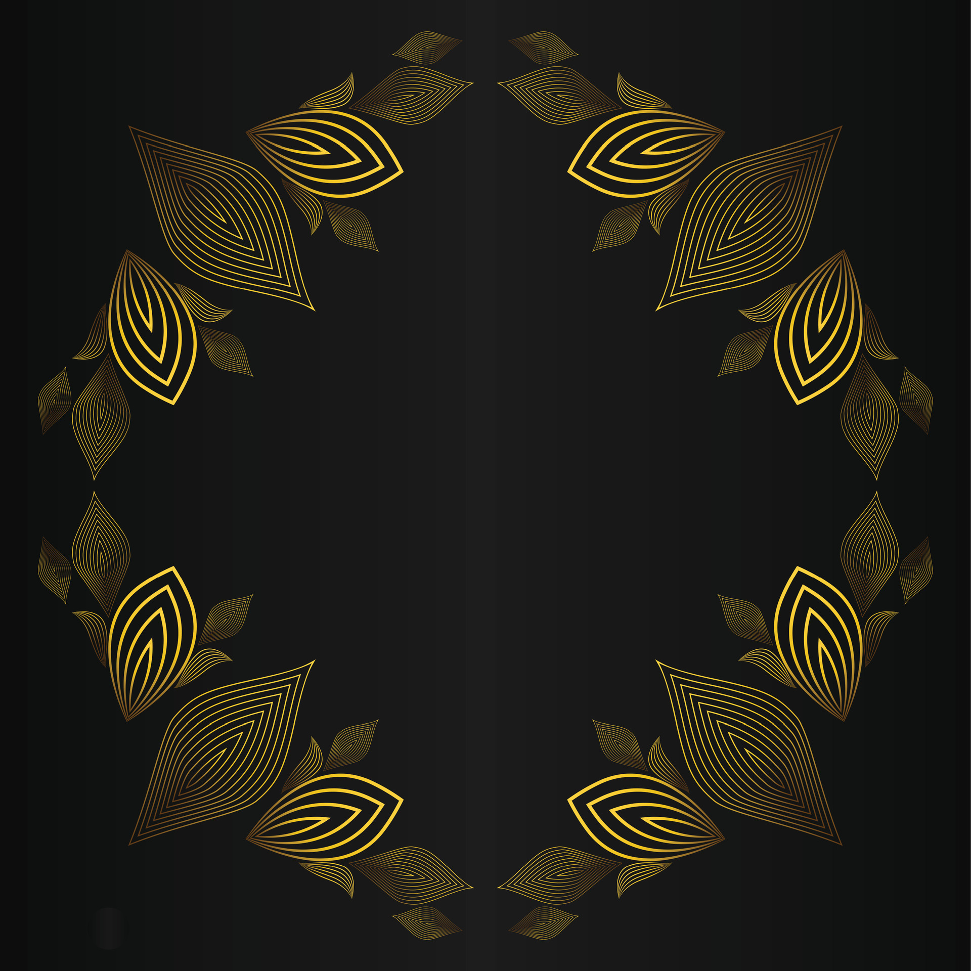 golden flower petal, luxury gold floral decoration 31698732 Vector Art