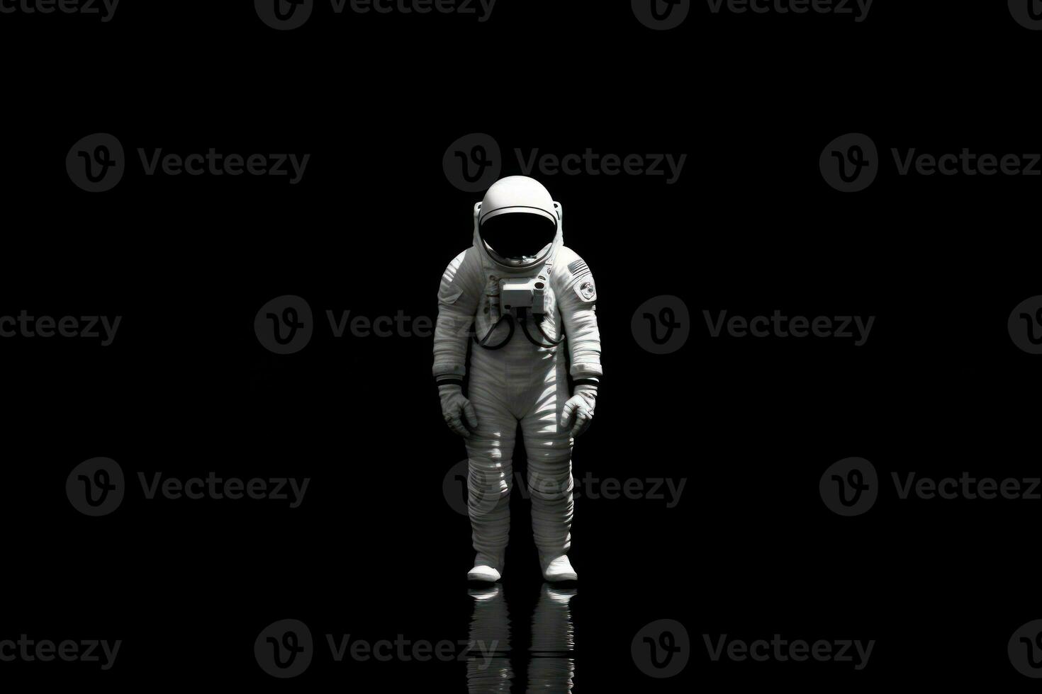 Portrait of astronaut in space . Generative AI. photo