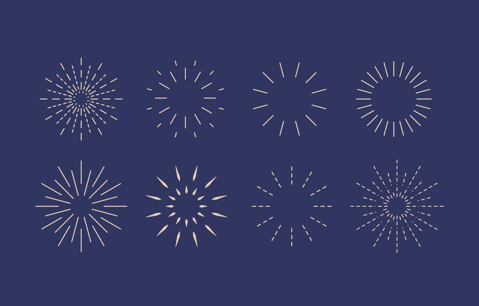 firework object in night.Editable vector illustration for graphic design