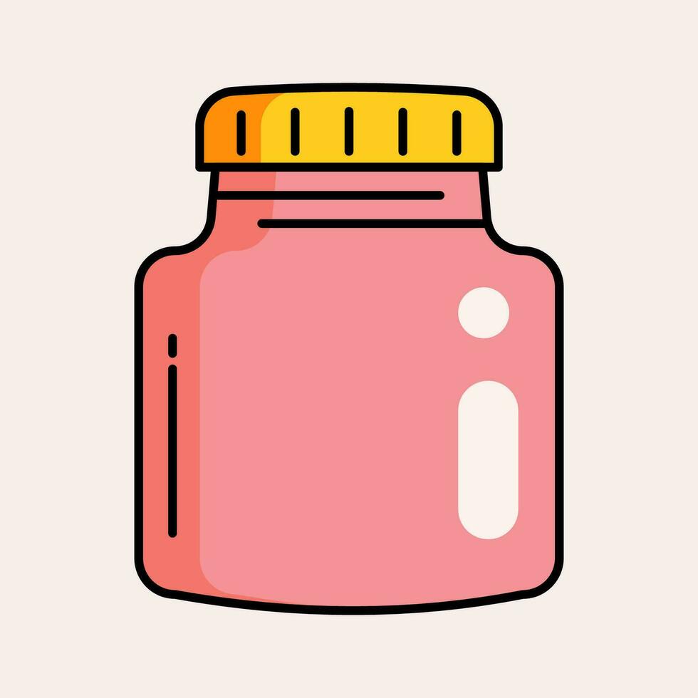 medicine icon flat illustration style vector