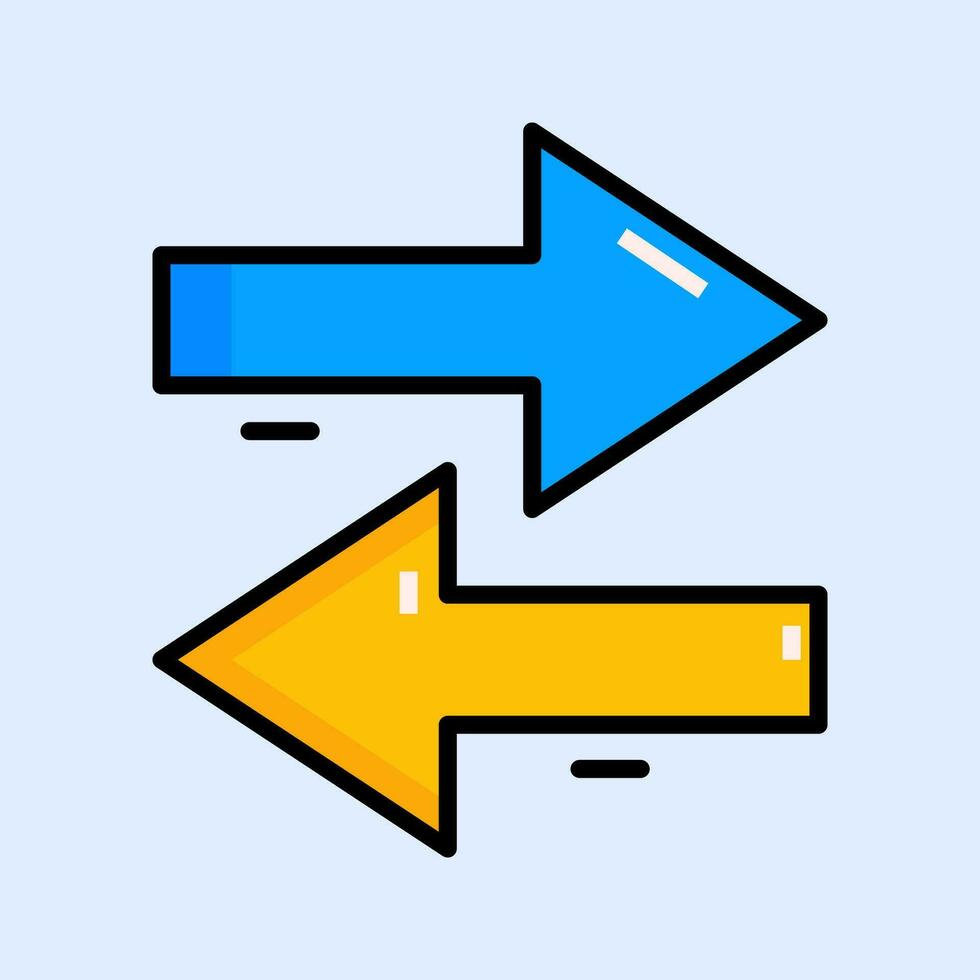 transaction, exchange Colored outline icon design vector