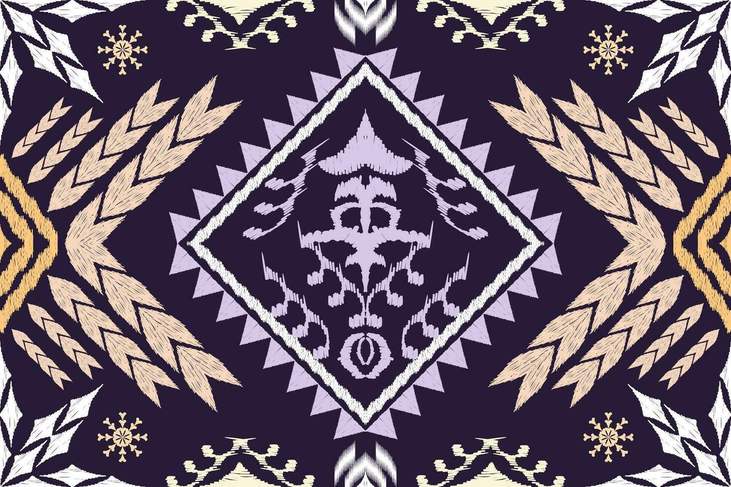 Geometric ethnic oriental traditional art pattern.Figure tribal embroidery style.Design for background,wallpaper,clothing,wrapping,fabric,element,,vector illustration. vector