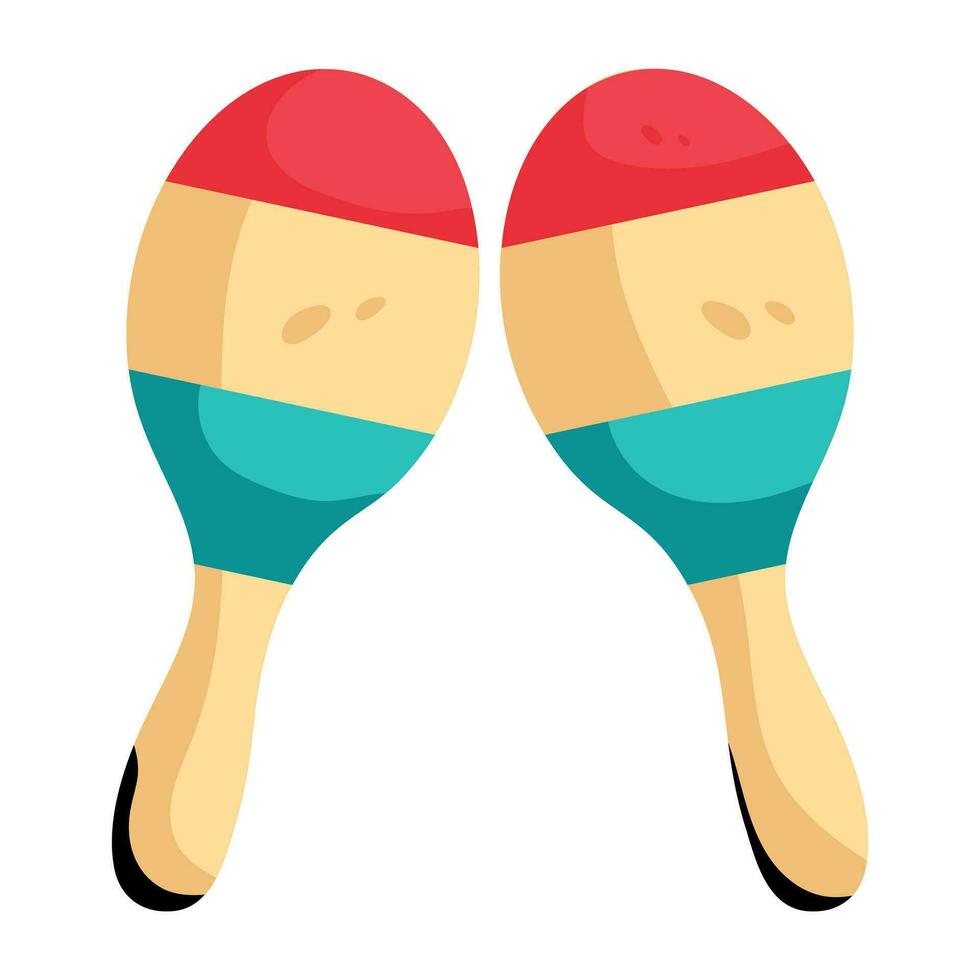 Trendy Maracas Concepts vector