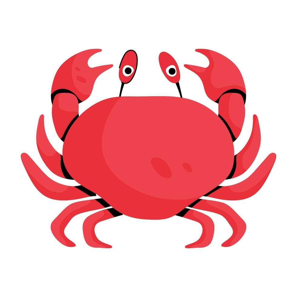 Trendy Crab Concepts vector