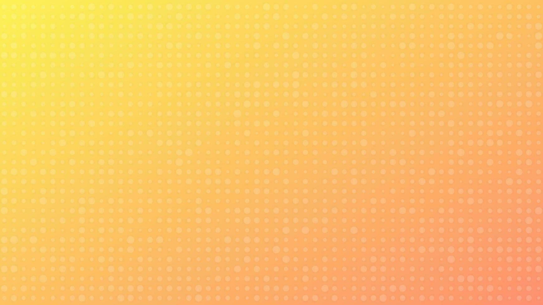 Abstract geometric background of circles. Orange pixel background with empty space. Vector illustration.