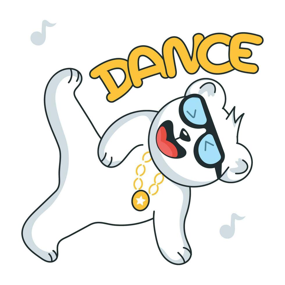 Trendy Cool Dance vector