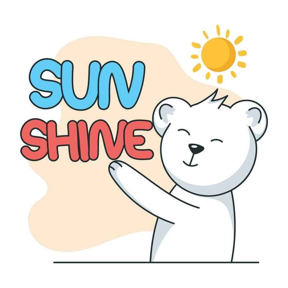Trendy Sunshine Concepts vector