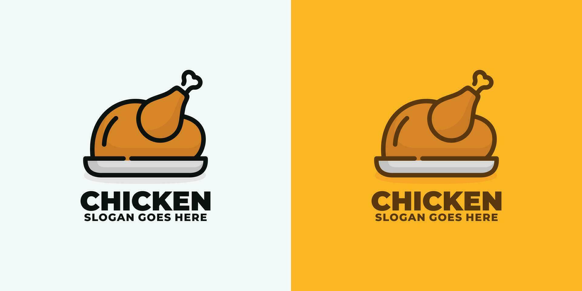 Chicken roast logo design vector 31699780 Vector Art at Vecteezy