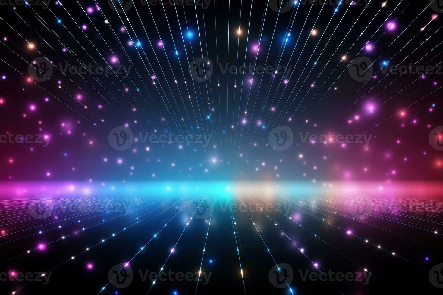 Futuristic point wave. Abstract background with a dynamic wave. Generative AI photo
